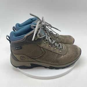 Timberland Boots Womens 9 A3549 Norwood WP Mid Hiker Brown Leather Shoes